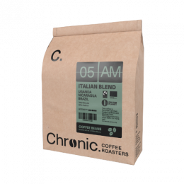 Whole bean Organic & Fairtrade Chronic. 05AM –  Italian Blend